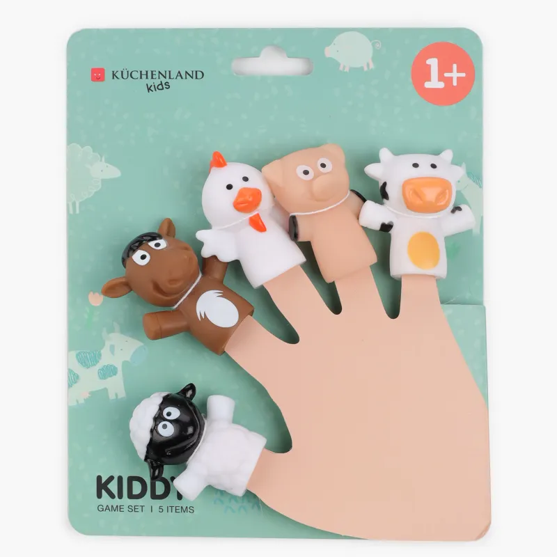 Ойын жиынтығы, 5 зат, ПВХ, Саусақ театры, Жануарлар фермасы, Kiddy, image-2
