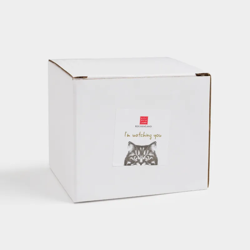 Саптыаяқ, 500 мл, фарфор N, ақ-алтын, Мысық, Cat, image-4