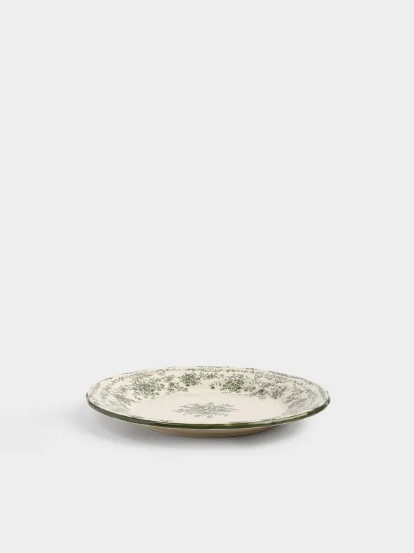 Тарелка обеденная, 28 см, Зеленые цветы, Green lace, image-3