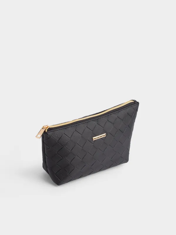 Косметикалық сөмке, 26х13 см, полиуретан, қара, Sennit, image-5