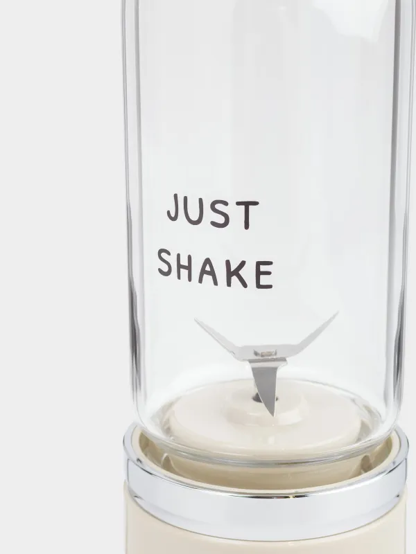 Жеке блендер, 380 мл, 67 Вт, портативті, қайта қуаттандырылады, шыны/пластик, мокко, Handy, image-3