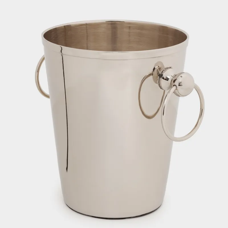 Сусындарды салқындатуға арналған шелек, 15 см, тұтқалары бар, болат, күміс, Fantastic, image-2