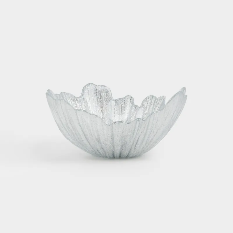 Салатник, 15х7 см, 220 мл, стекло Р, серебристый, Verge