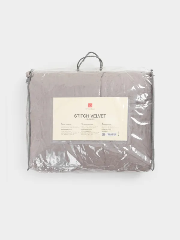 Покрывало, 240х260 см, стеганое, Рамка, Stitch velvet, image-7