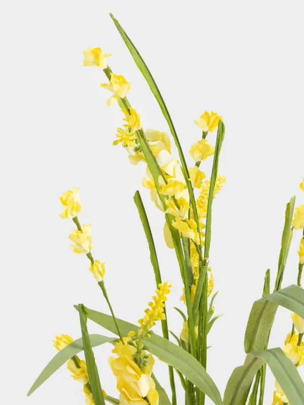 Сәндік бұтақ, 86 см, пластик/полиэстер, Сары бөрібұршақ, Flower garden, image-2