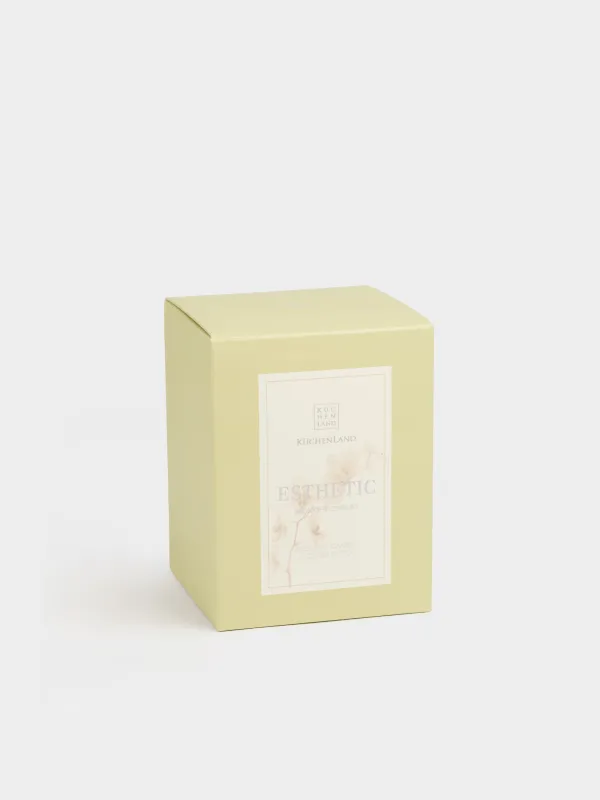 Хош иісті шам, 11 см, шам ұстағышта, қақпағы бар, шыны, Midnight orchid, Esthetic, image-4