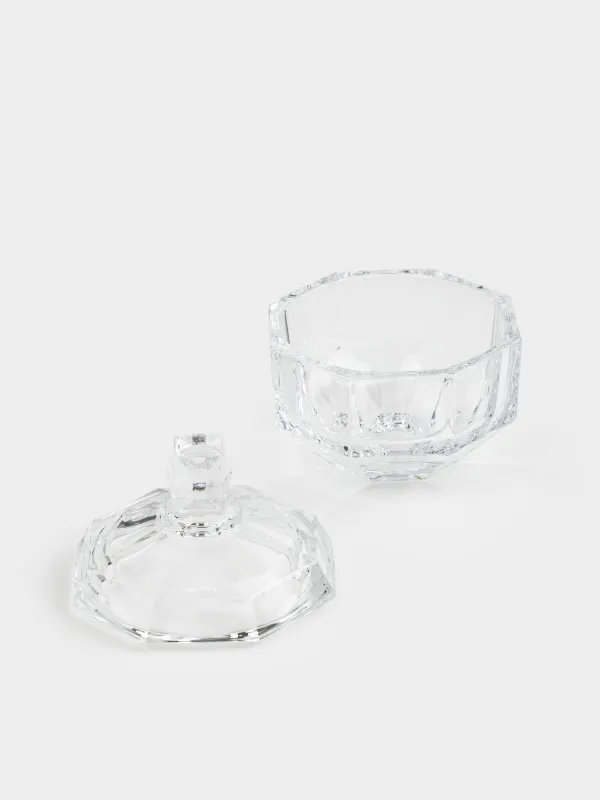 Сақтау ыдысы, 10х12 см, 280 мл, шыны, Қырлар, Terlano, image-2