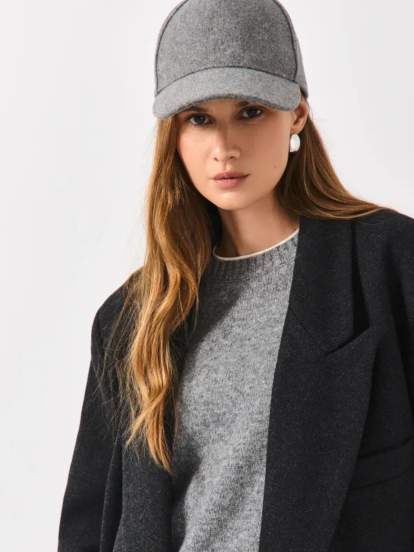 Бейсболка, 57 см, бірыңғай өлшем, полиэстер, сұр, Shore, image-7