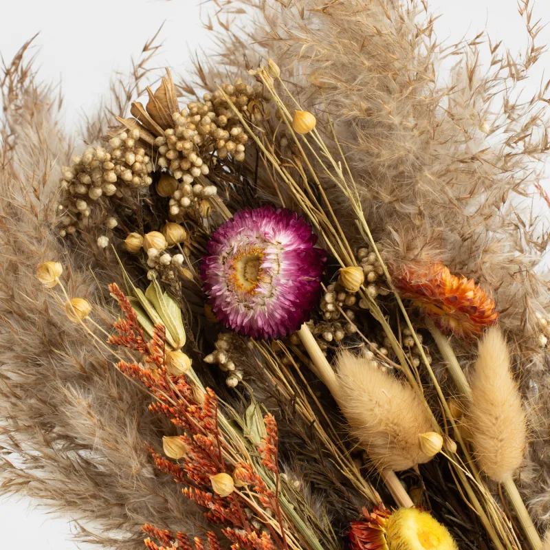 Букет декоративный, 60 см, сухоцветы, Разнотравье, Dried flower, image-2