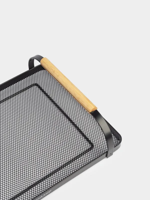 Поднос, 33х23 см, с ручками, Black style, image-4