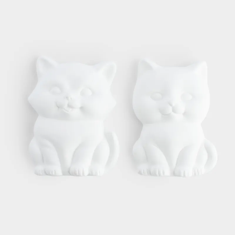 Набор для творчества, 2 пр, гипс, роспись, Кошечка и лисенок, Creative, image-2