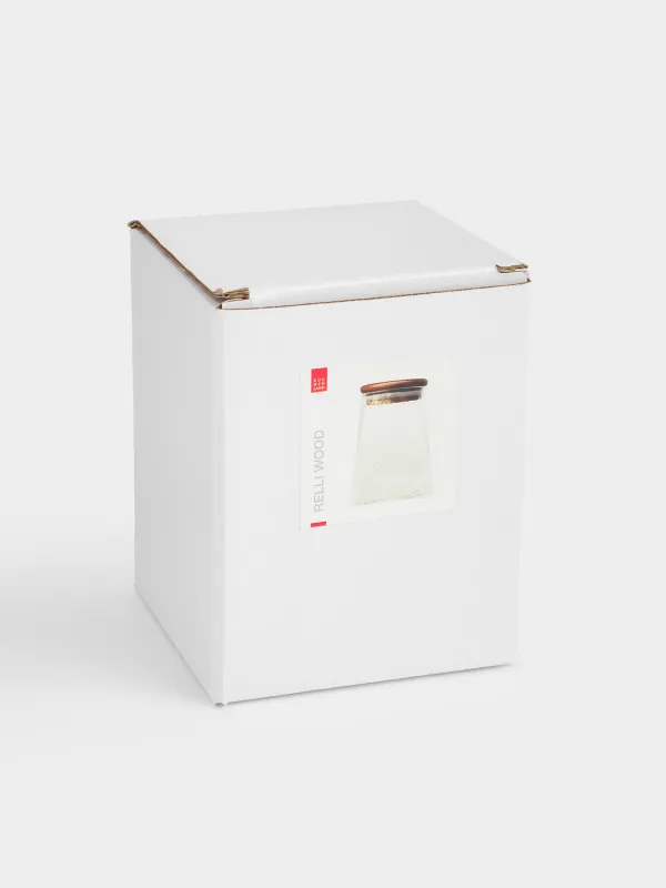 Сусымалы өнімдерге арналған құты, 500 мл, шыны/ағаш, Relli wood, image-3