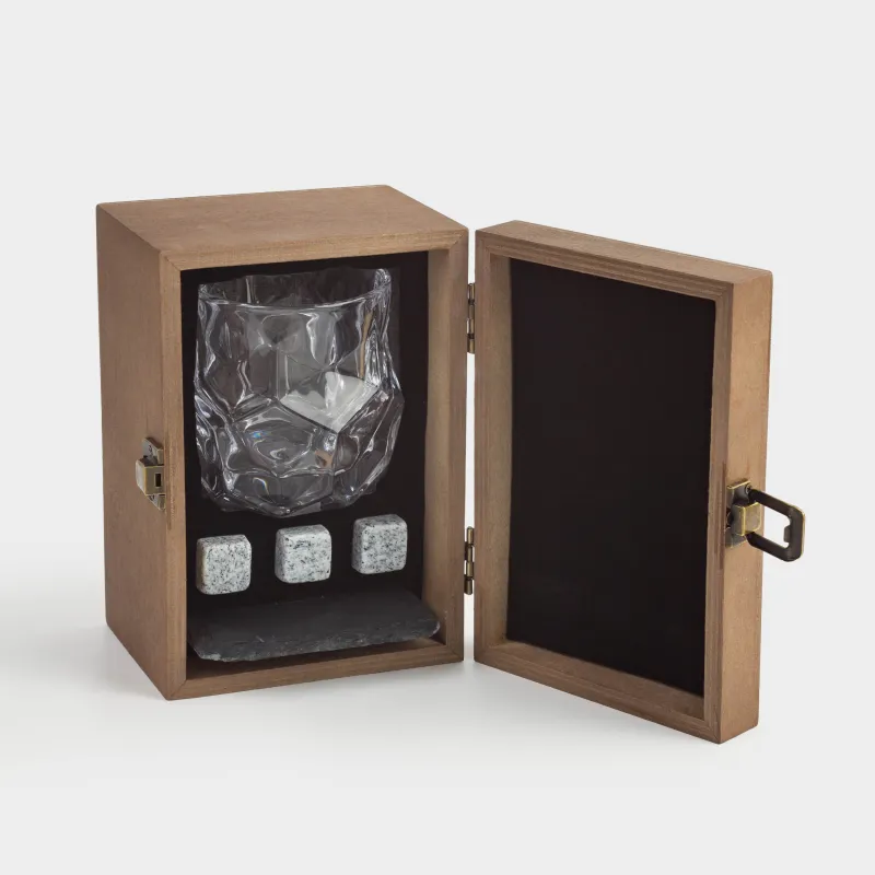 Вискиге арналған жиынтық, 1 адам, 5 зат, қорапта, шыны/текшелер/тұғыр, шыны/мәрмәр/тақтатас, Bar, image-7