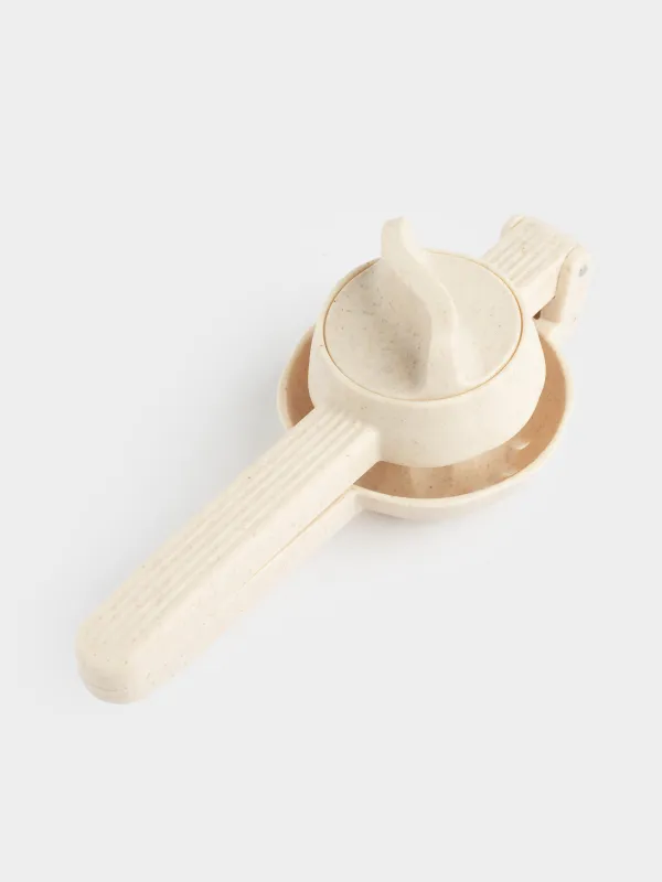 Цитрустарға арналған шырын сыққыш, 22х10 см, тұтқасы бар, пластик, сарғылт-қоңыр, дақты, Soft speckled, image-3