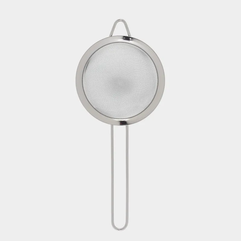 Сито, 14 см, с ручкой, сталь, темно-серое, Titanium