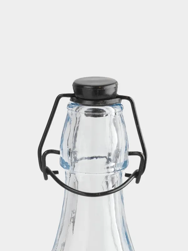 Бутылка для масла или уксуса, 1 л, с клипсой, Clear title, image-2