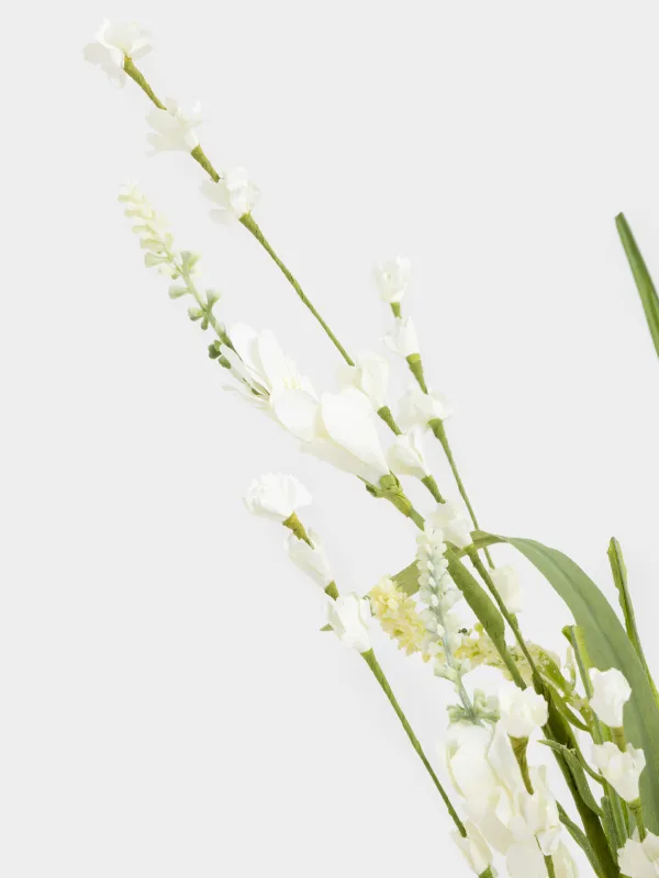 Сәндік бұтақ, 75 см, пластик/полиэстер, Ақ бөрібұршақ, Flower garden, image-3