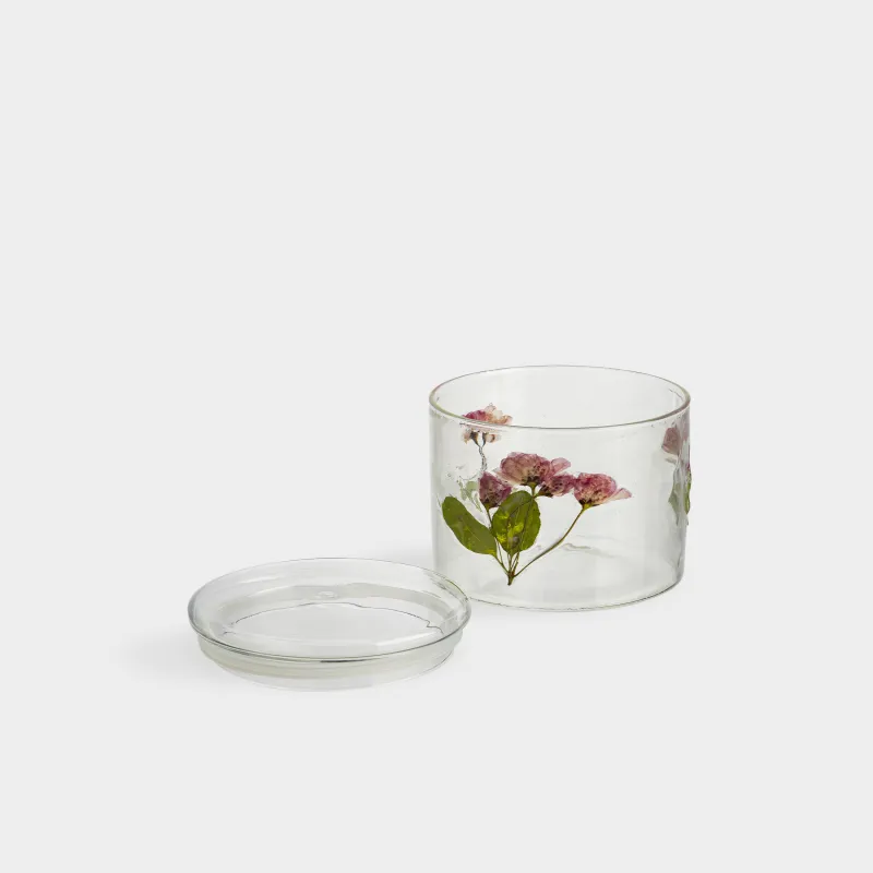Банка для сыпучих продуктов, 500 мл, стекло Б, с сухоцветами внутри, Clear dried, image-2
