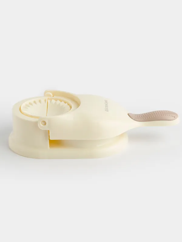 Тұшпараларды мүсіндеуге арналған қалып, 25х10 см, 2-і 1-де, тұтқасы бар, пластик, сарғылт-қоңыр, Bakery, image-4