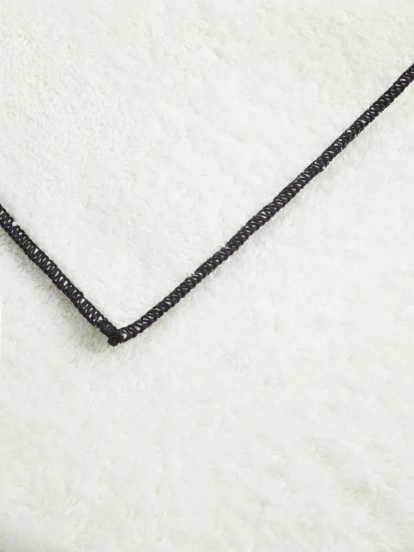 Сүлгі, 40х60 см, мақта, сарғылт-қоңыр, Қара жиек, Frotte cotton, image-3