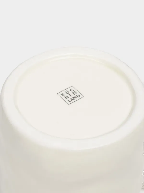 Кружка, 450 мл, керамика D/бисер, молочная, Бант, Pearl Antarctica, image-3