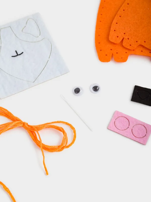 Шығармашылыққа арналған жиынтық, 13х15 см, қолөнер, киіз, салпыншақ, Корги, Creativity, image-2