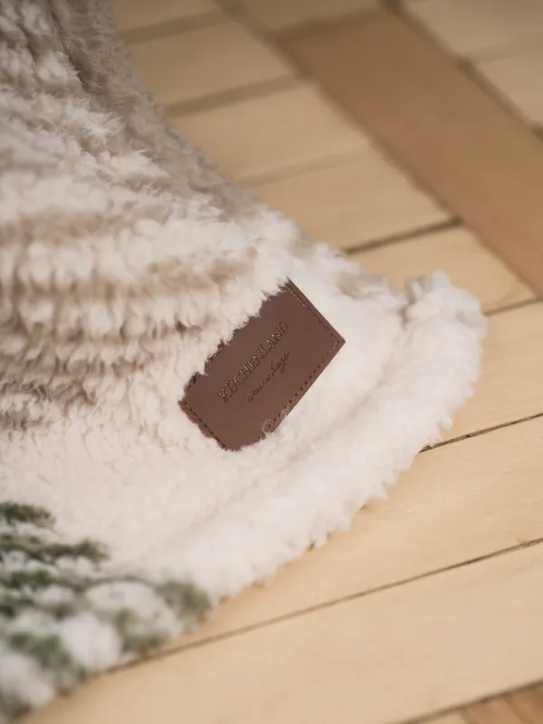 Көрпе, 130х170 см, шерпа, сарғылт-қоңыр-жасыл, Тор, Hazel, image-3