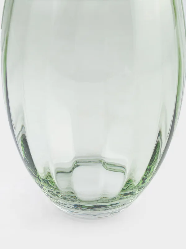 Гүл вазасы, 24 см, шыны, жасыл, Ledge color, image-3
