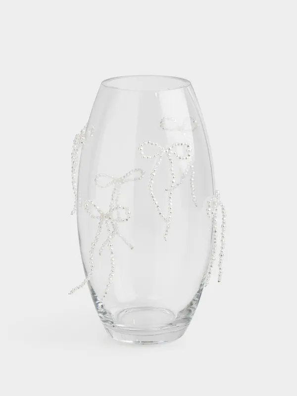 Гүл вазасы, 30 см, шыны/пластик, Бантиктер, Varieses pearl, image-0