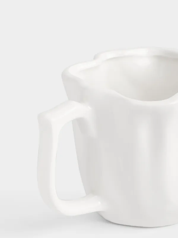 Саптыаяқ, 400 мл, керамика, ақ, Ботакөз, Crumple flower, image-3