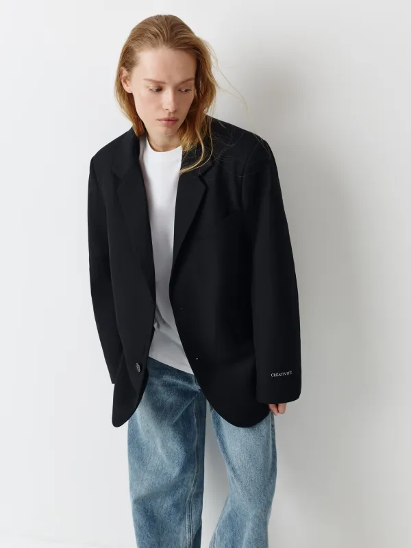 Блейзер женский, черный, Muriel, image-0