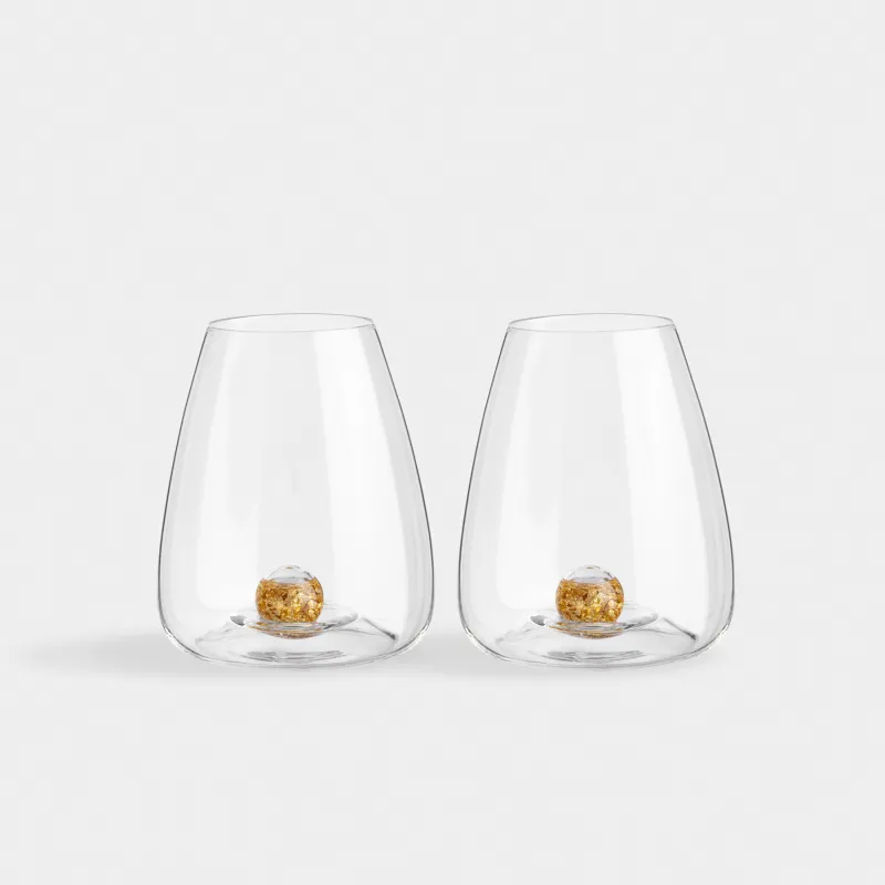 Стақан, 11 см, 460 мл, 2 дана, хрусталь шыны, Кәріптас шар, Sorento