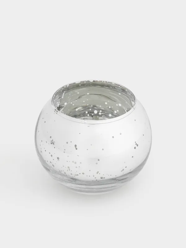 Шай шамы, 4 см, 4 дана, шам ұстағышы бар, шыны, шампан, Patina, image-1