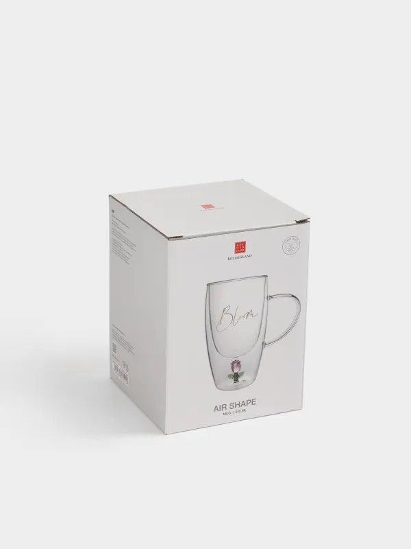 Саптыаяқ, 340 мл, шыны Б, Гүл, Air shape, image-5