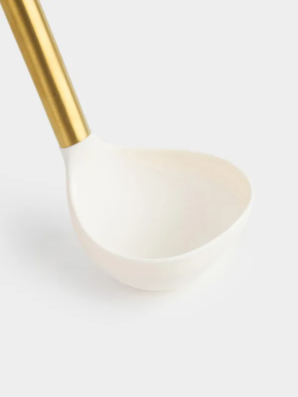 Шөміш, 31 см, болат/силикон, сүт түстес, Bello gold, image-2