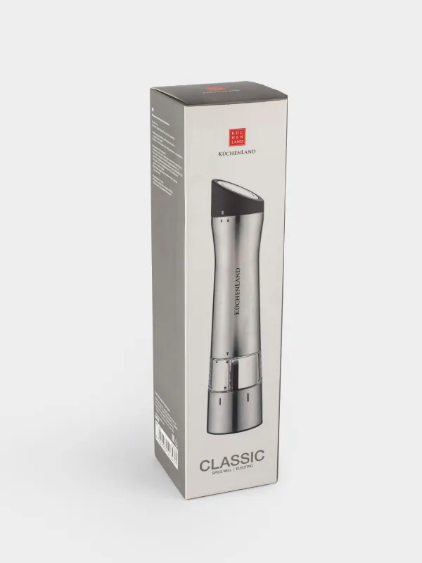 Дәмдеуіш диірмені, 24 см, электр, болат/пластик, LED B, кесілген, Classic, image-4