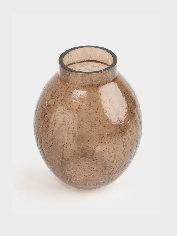 Ваза для цветов, 26 см, стекло, Ice color, image-1