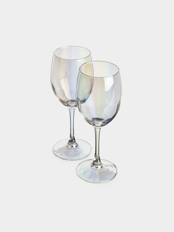 Бокал для красного вина, 420 мл, 2 шт, стекло, перламутр, Floyd polar, image-1