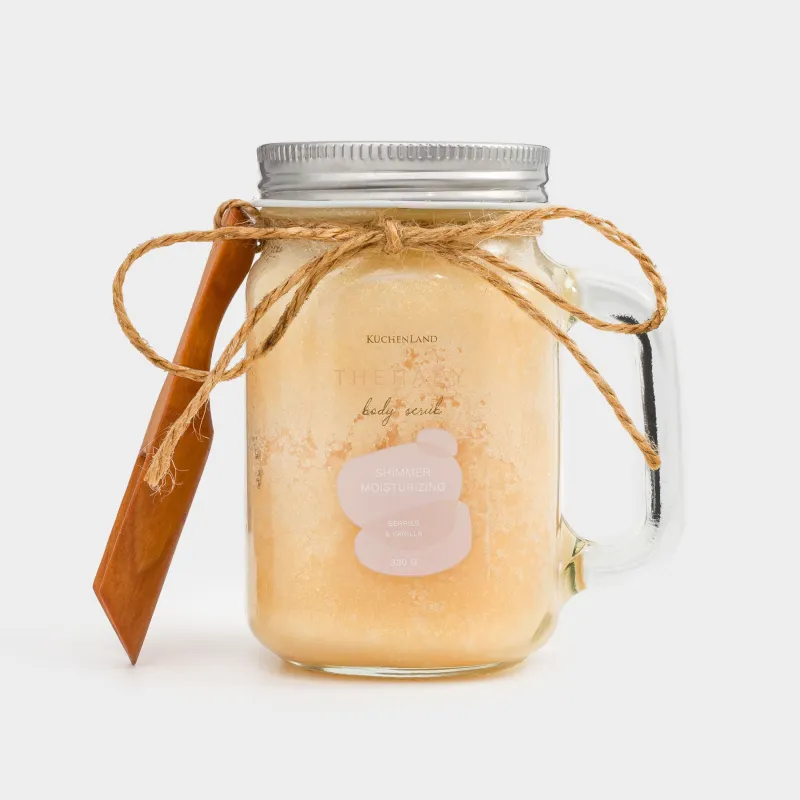 Скраб для тела, 330 г, увляжняющий, с шиммером, Ягоды/Ваниль, Therapy, image-0