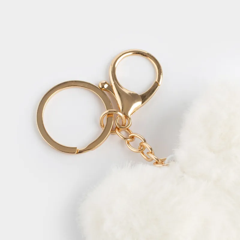 Салпыншақ, 13 см, жұмсақ, полиэстер/металл, сүт түстес, Жүрек, Wooly, image-1