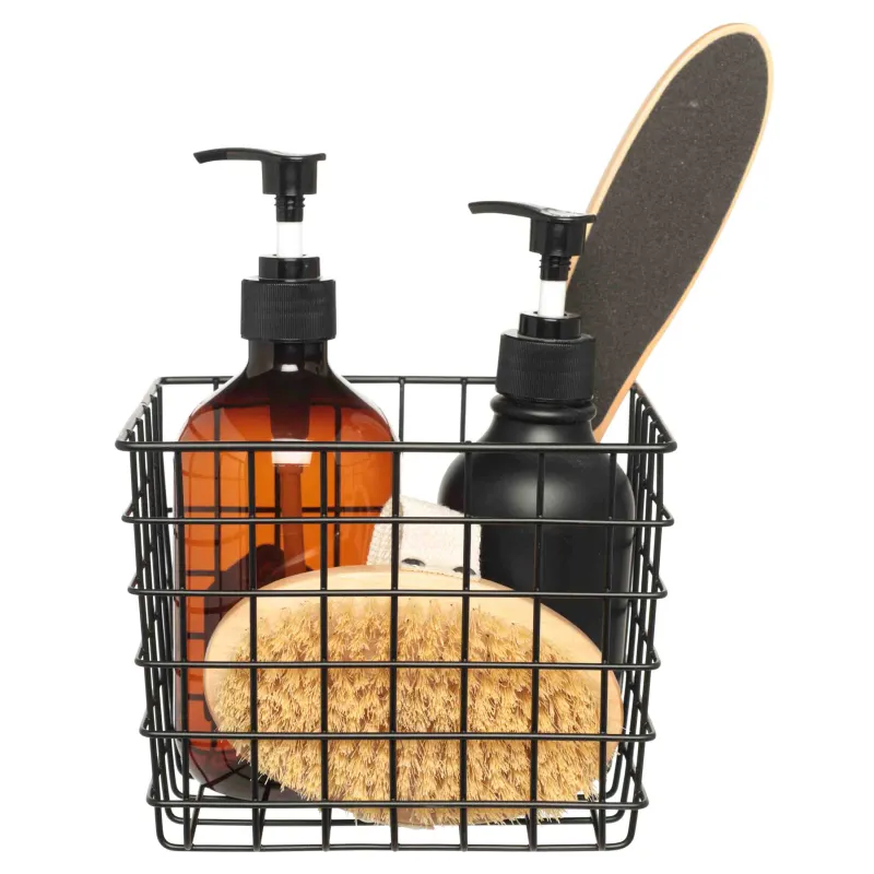 Сақтауға арналған себет, 16x13 см, металл, қара, twist B, image-2