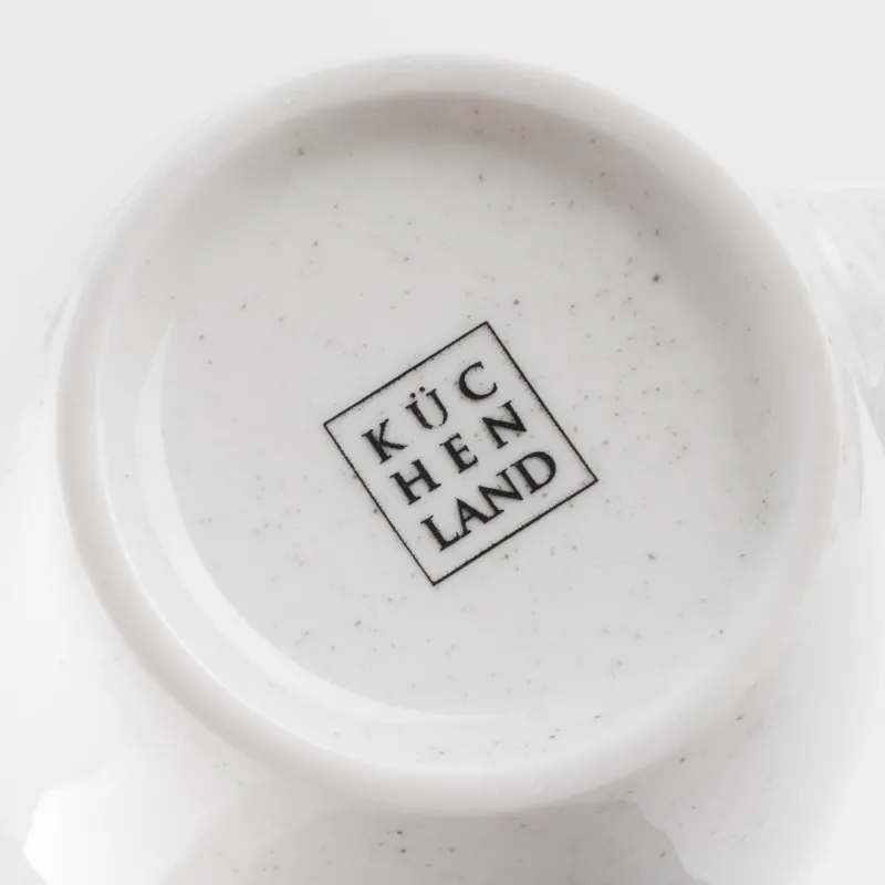 Саптыаяқ, 350 мл, 2 дана, фарфор P, сүт түстес, дақты, Latio, image-5