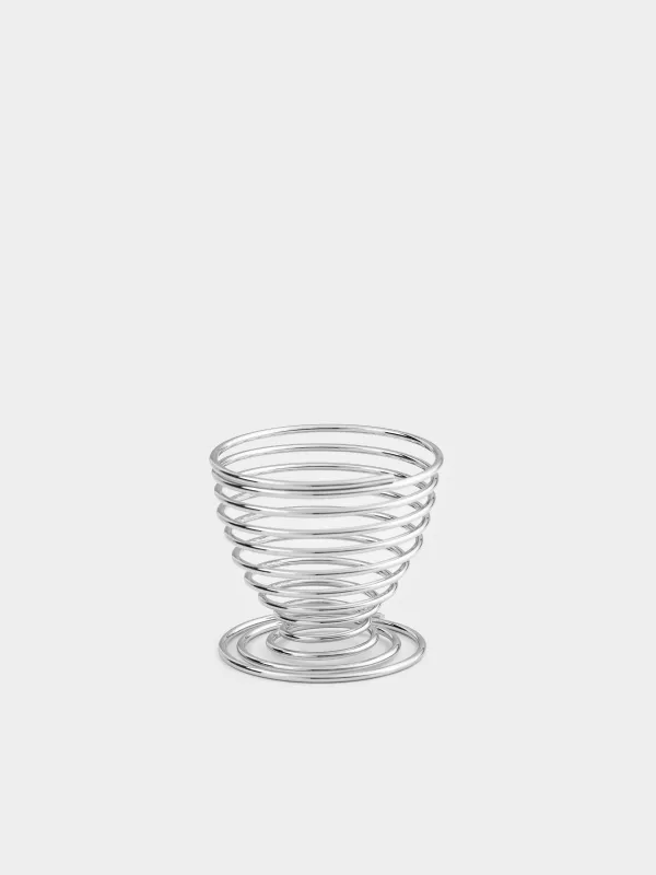 Подставка для яйца, 5 см, сталь, серебристая, Вихрь, Twist silver, image-0