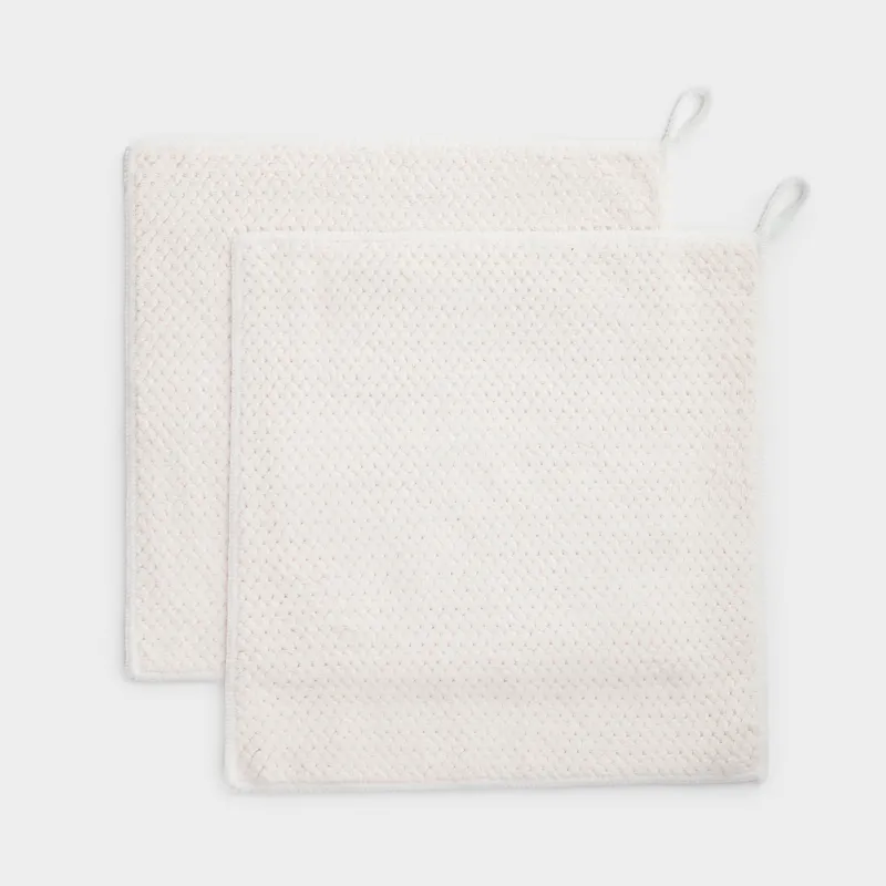 Полотенце, 30х30 см, 2 шт, флис, молочное, Ratine, image-1