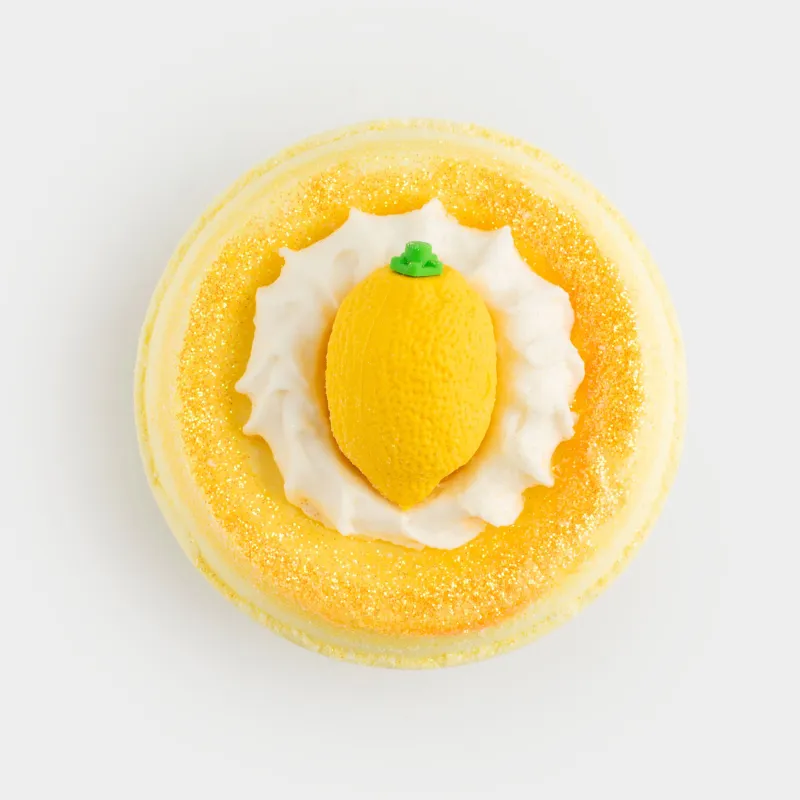 Ваннаға арналған бомба, 130 гр, ойыншығы бар, сары, Цитрустық жарылыс, Лимон, Fruits spa