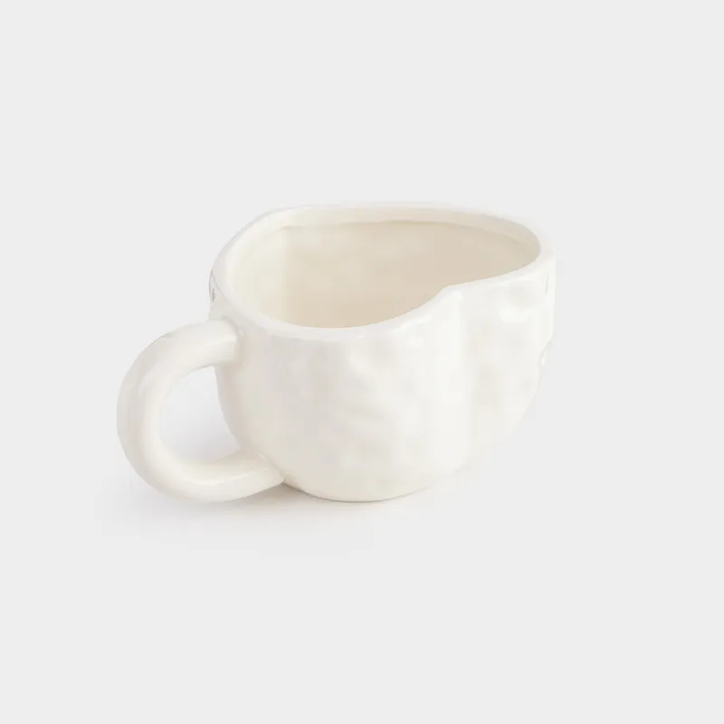 Саптыаяқ, 500 мл, керамика, сүт-алтын түстес, Жүрек, Crumple amour, image-1