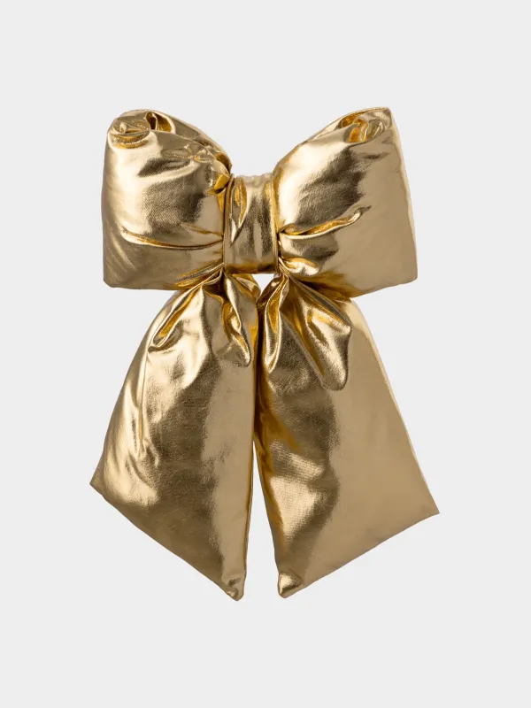 Украшение декоративное, 26 см, полиэстер, золотистое, Бант, Vogue bow, image-0
