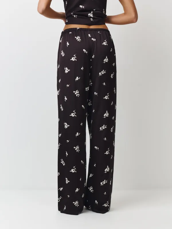 Брюки женские, домашние, черно-белые, Leyra, image-3