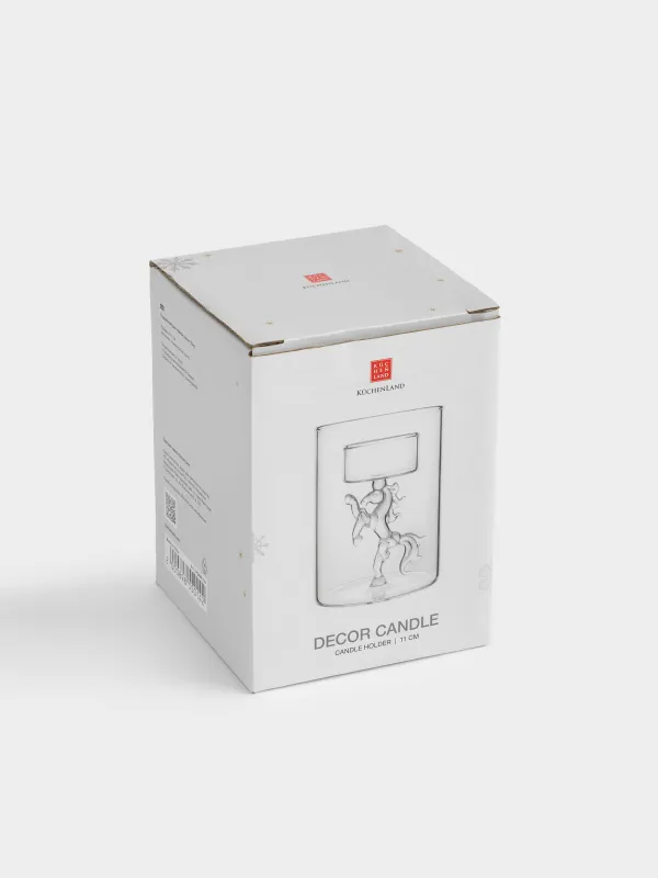 Подсвечник, 11 см, стекло, Decor candle, image-4
