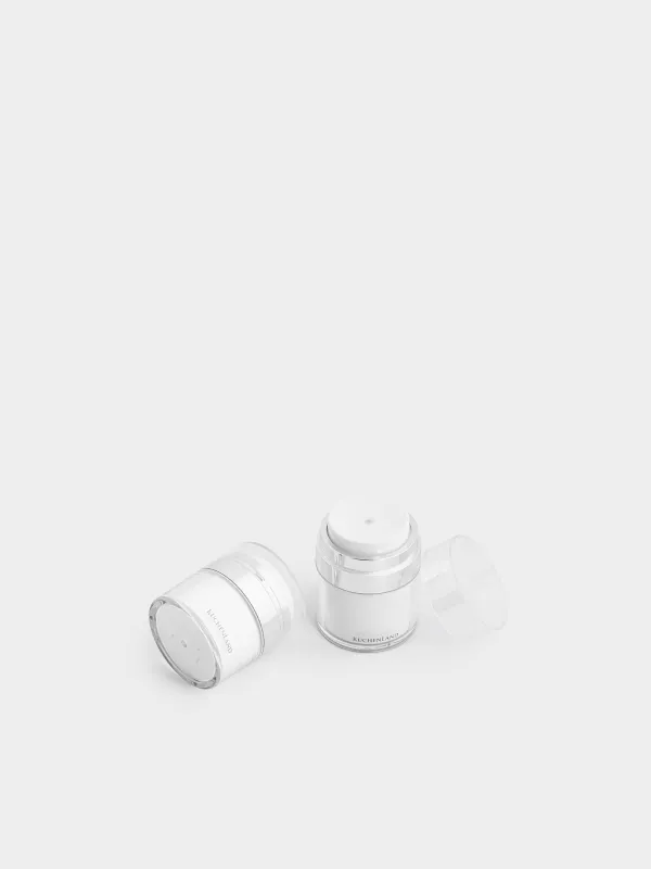 Набор банок для путешествий, 2 шт, с дозатором-помпой, в косметичке, пластик, Basic, image-3